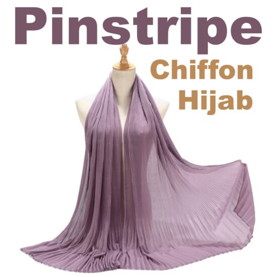 Pinstripe Chiffon Hijab Scarf